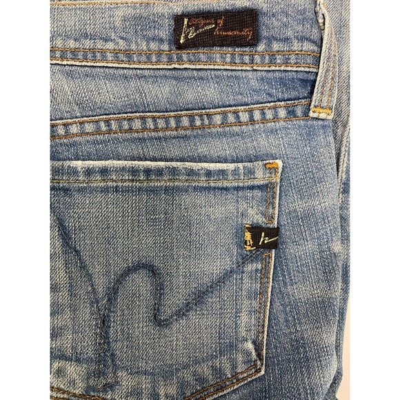 Citizens of Humanity Low Waist Flare Jeans 29 Med Wash Denim Cotton Blend Ingrid - Picture 6 of 6